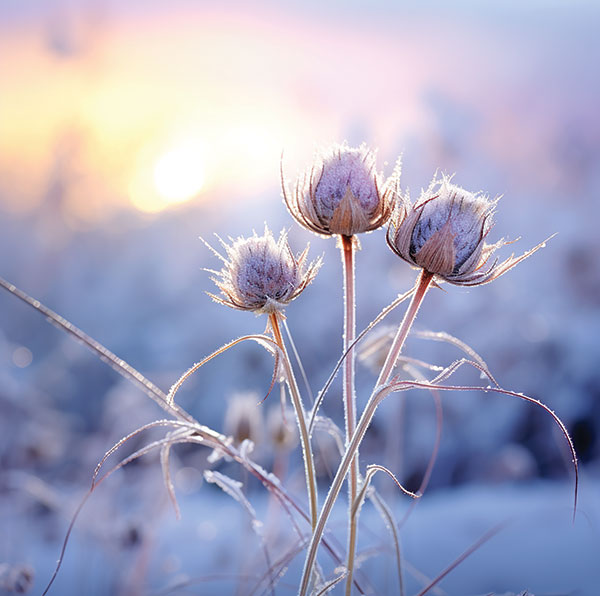Frosty Teasels