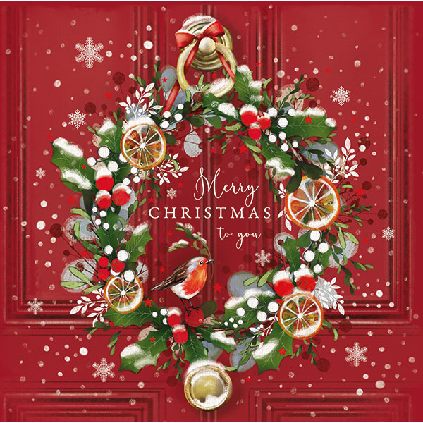 Red Door Wreath