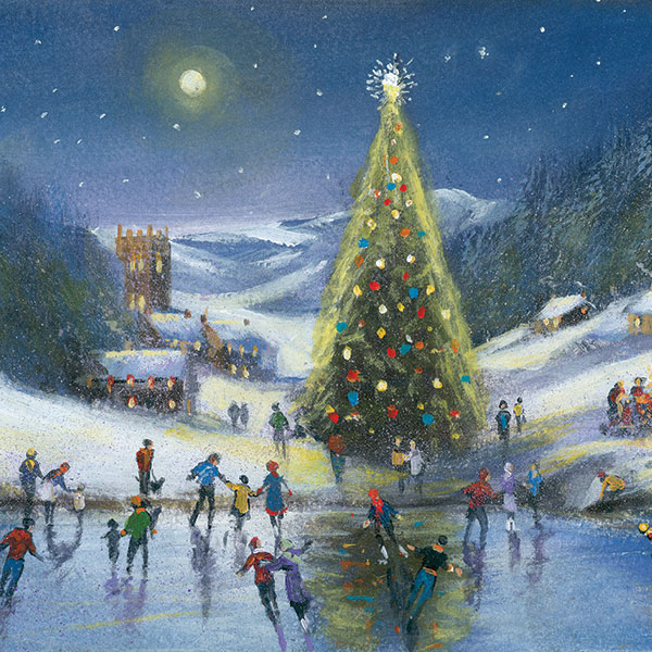 Moonlit Skaters